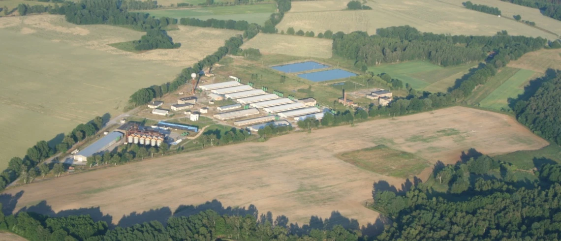 EFARM turkey farm aerial view